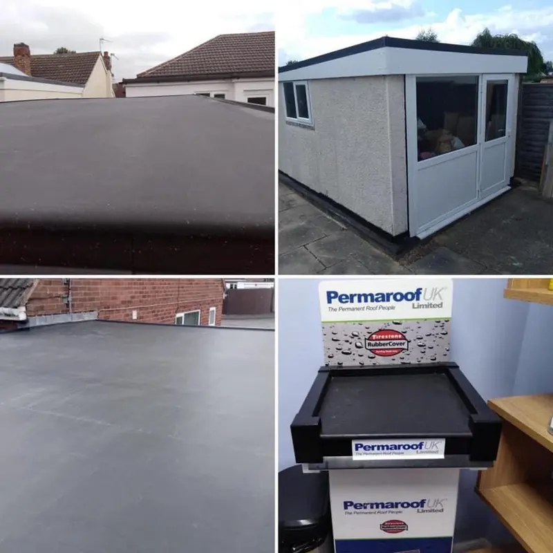 EPDM rubber flat roofs